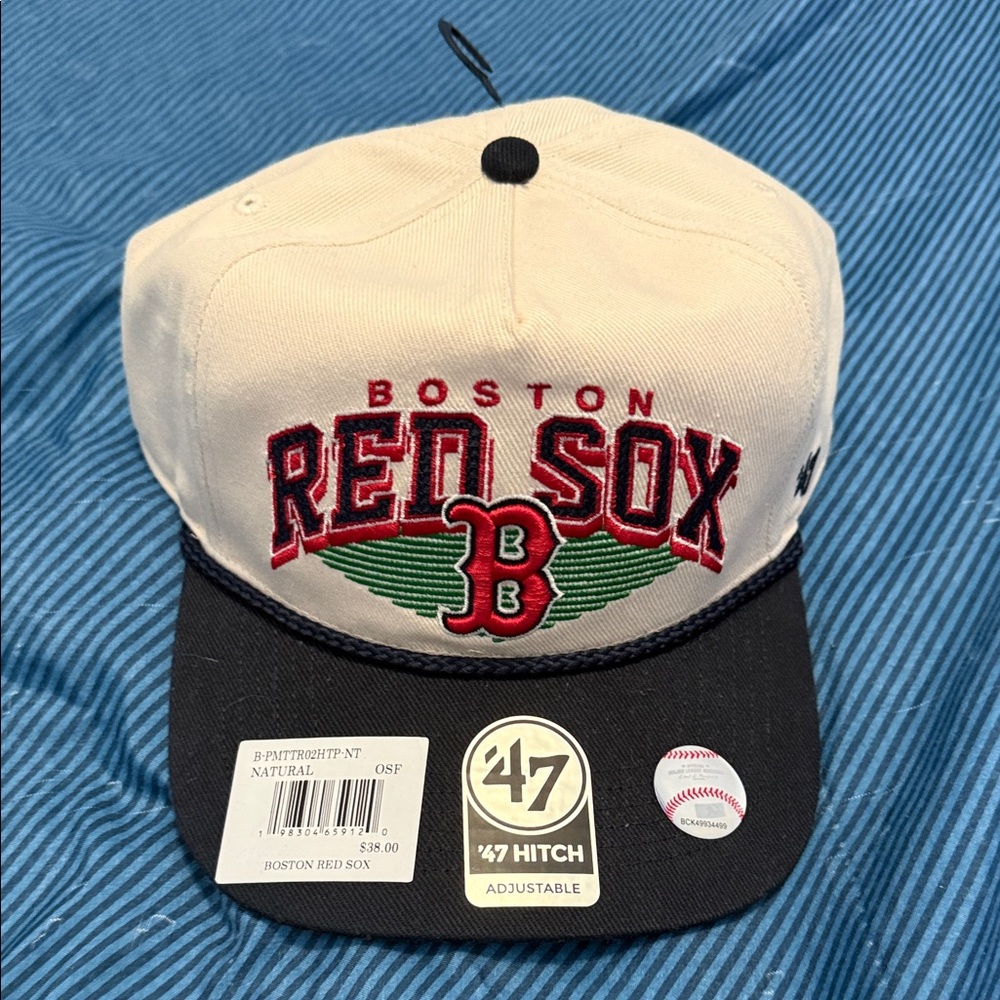 47 Brand Boston Red Sox Cream and Black Hat